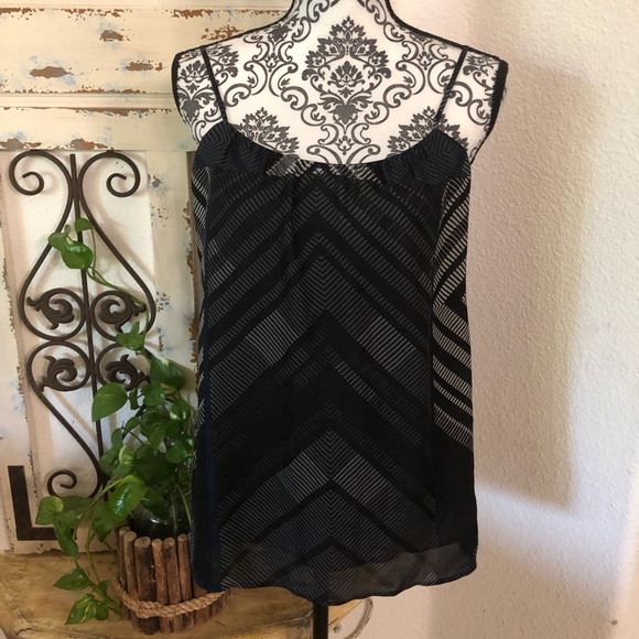 Vince Tops - Vince Navy/black/white silk tank top